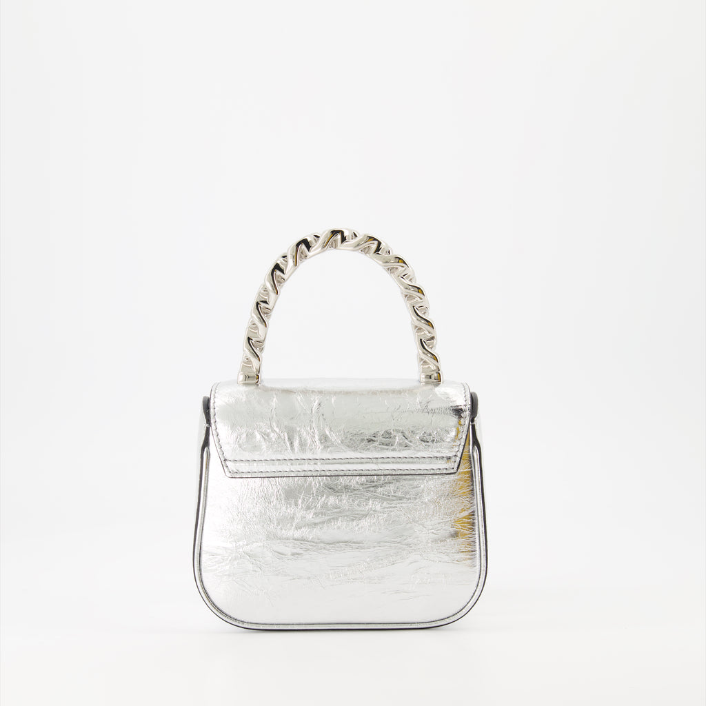 Handtaschen und schultertaschen Sac petit metallisé La Medusa Versace Silber Femme