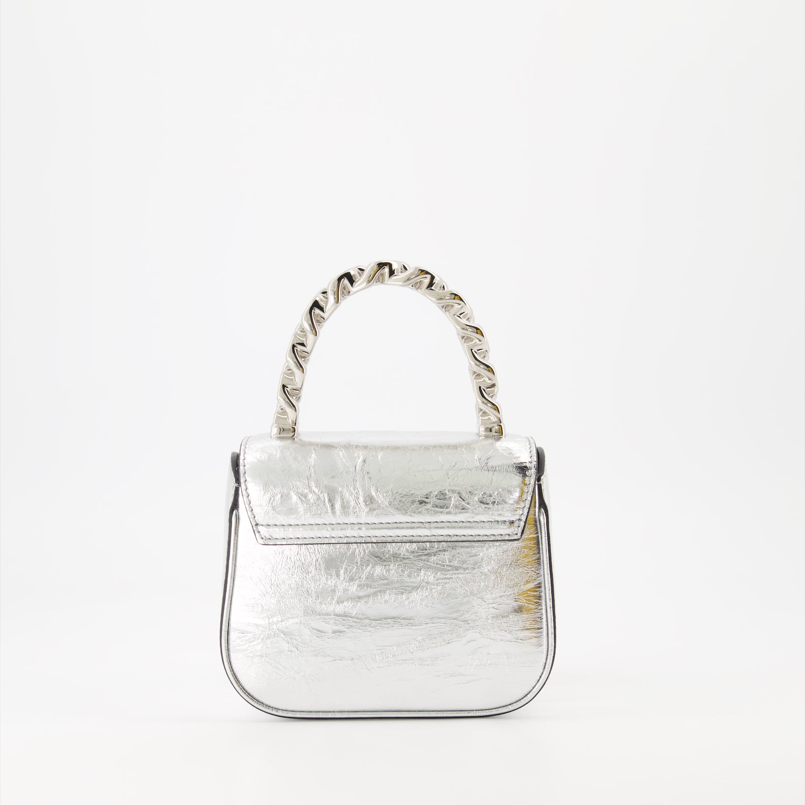 Handtaschen und schultertaschen Sac petit metallisé La Medusa Versace Silber Femme