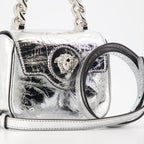 Handtaschen und schultertaschen Sac petit metallisé La Medusa Versace Silber Femme