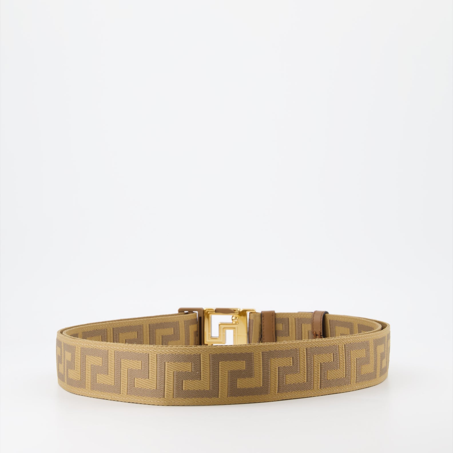 Cintos Ceinture Greca Versace Bege Homme