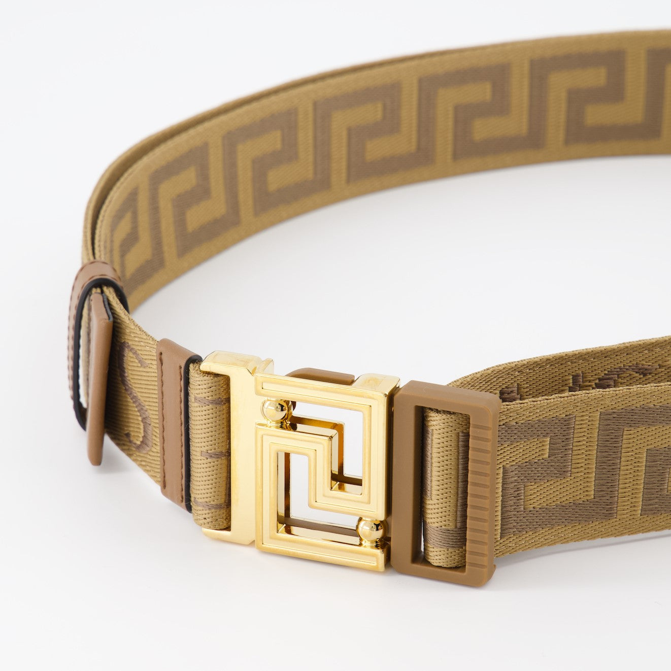 Cintos Ceinture Greca Versace Bege Homme
