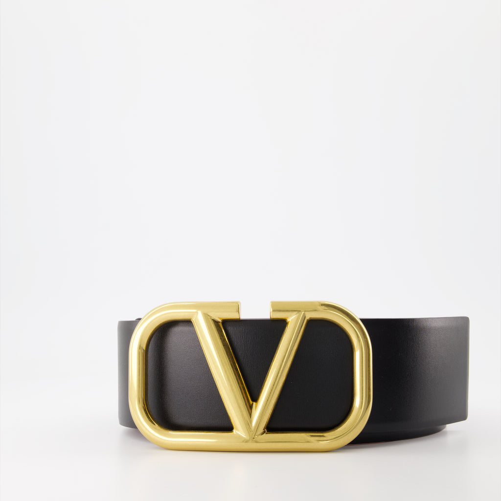 Cintos Ceinture VLogo réversible Valentino Garavani Preto Femme