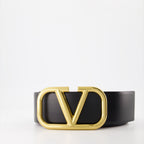 Cintos Ceinture VLogo réversible Valentino Garavani Preto Femme