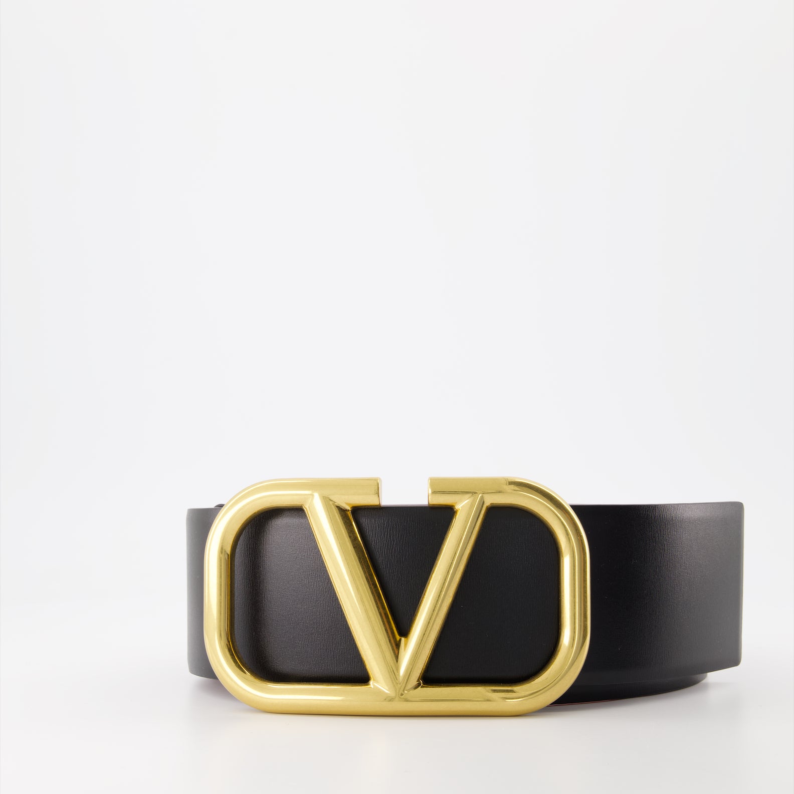 Cintos Ceinture VLogo réversible Valentino Garavani Preto Femme
