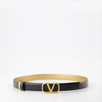 Cintos Ceinture VLogo réversible Valentino Garavani Preto Femme