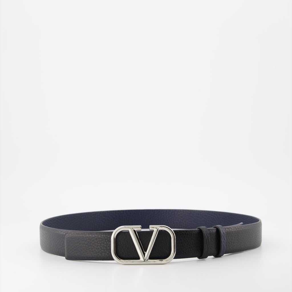 Cintos Ceinture VLogo réversible Valentino Garavani Preto Homme