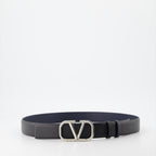 Cintos Ceinture VLogo réversible Valentino Garavani Preto Homme