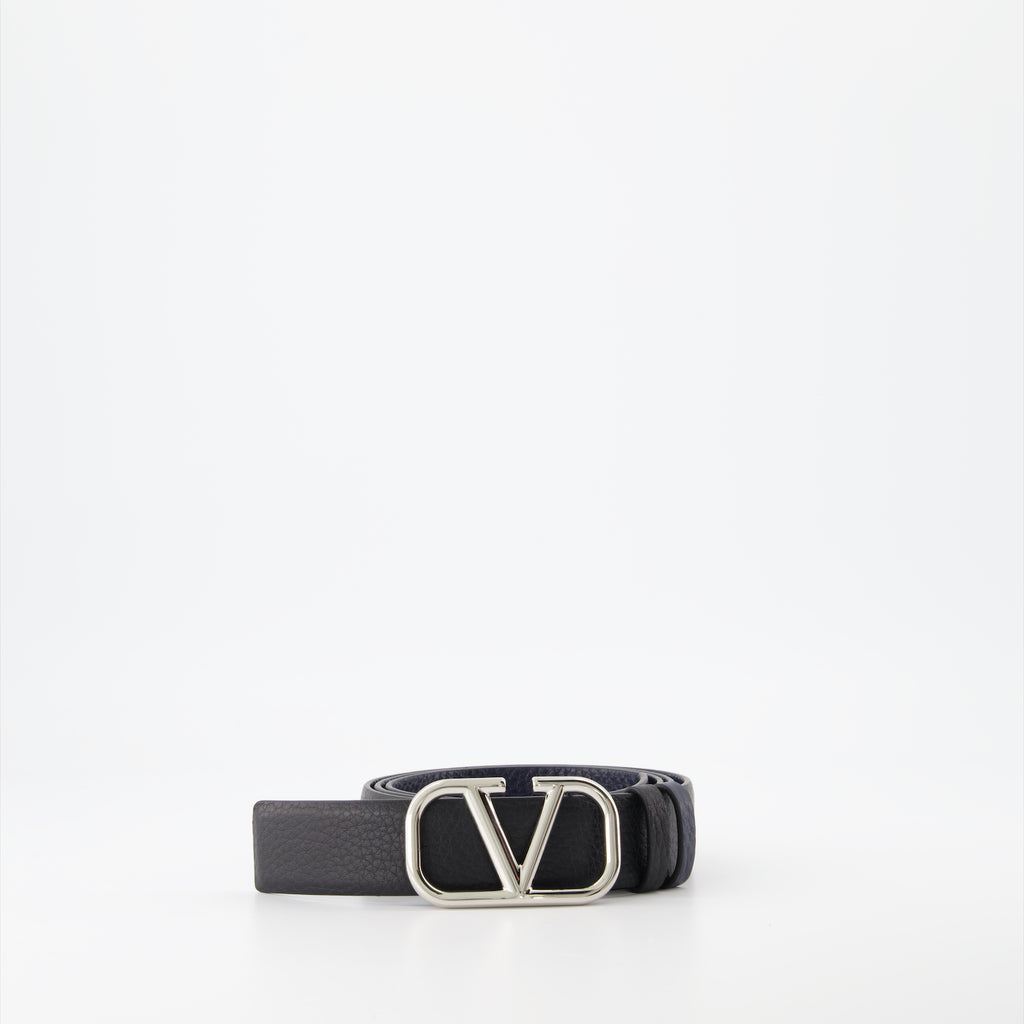 Cintos Ceinture VLogo réversible Valentino Garavani Preto Homme