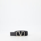 Cintos Ceinture VLogo réversible Valentino Garavani Preto Homme