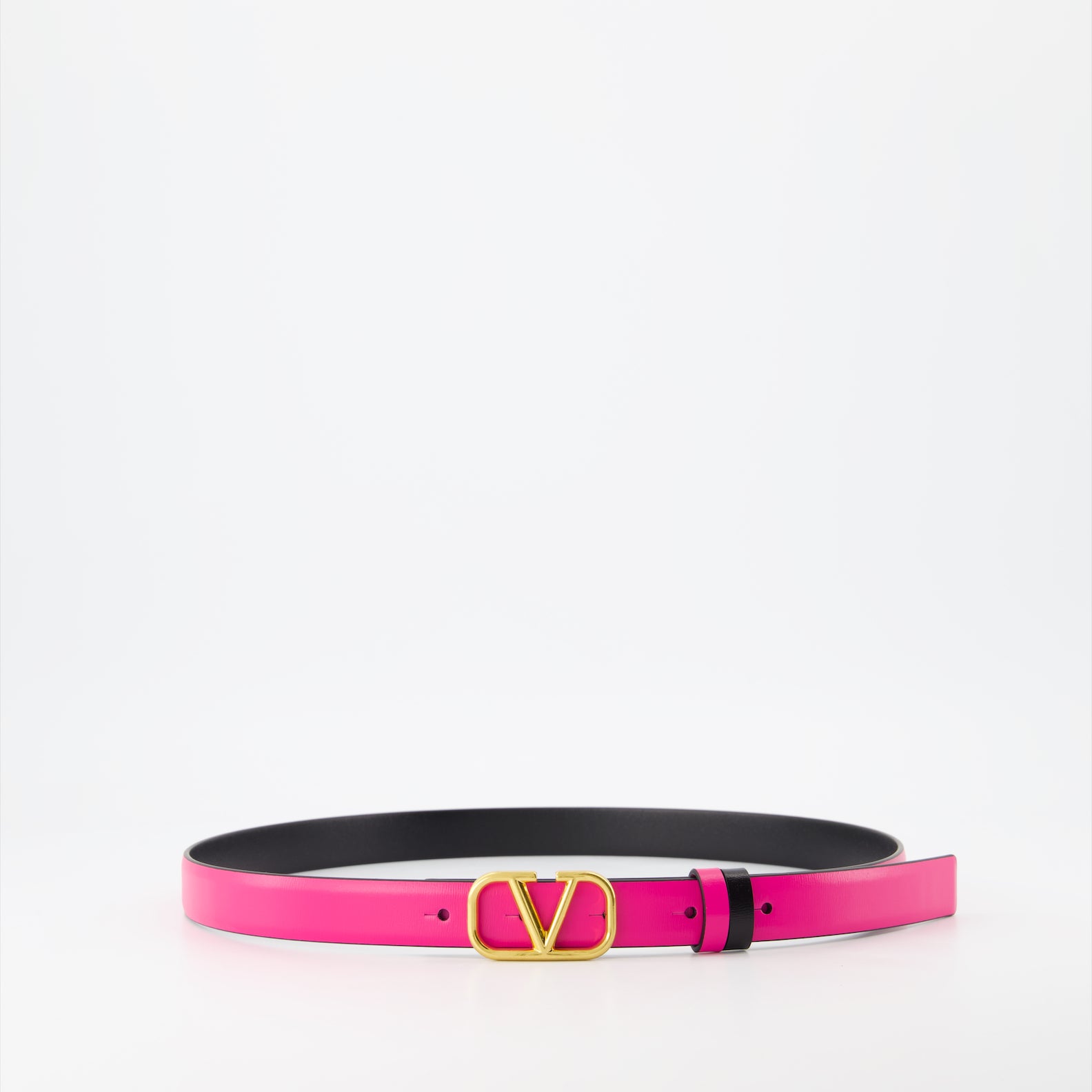 Cintos Ceinture VLogo réversible Valentino Garavani Rosa Femme