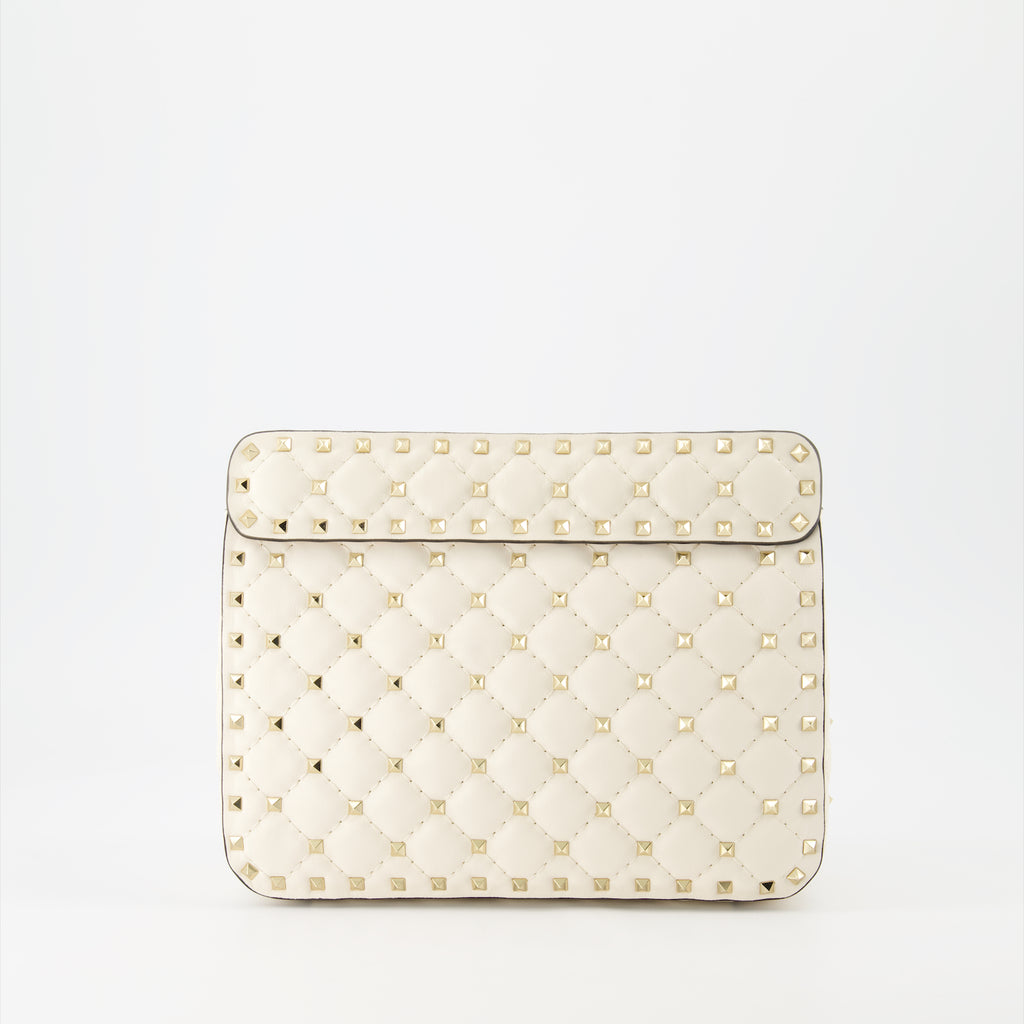 Sacs à main et épaule Sac Rockstud Spike Valentino Garavani Beige Femme