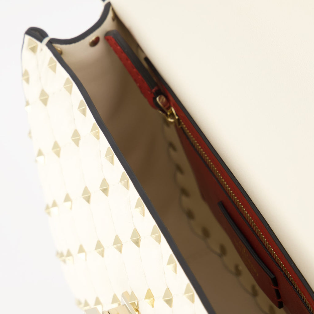 Sacs à main et épaule Sac Rockstud Spike Valentino Garavani Beige Femme
