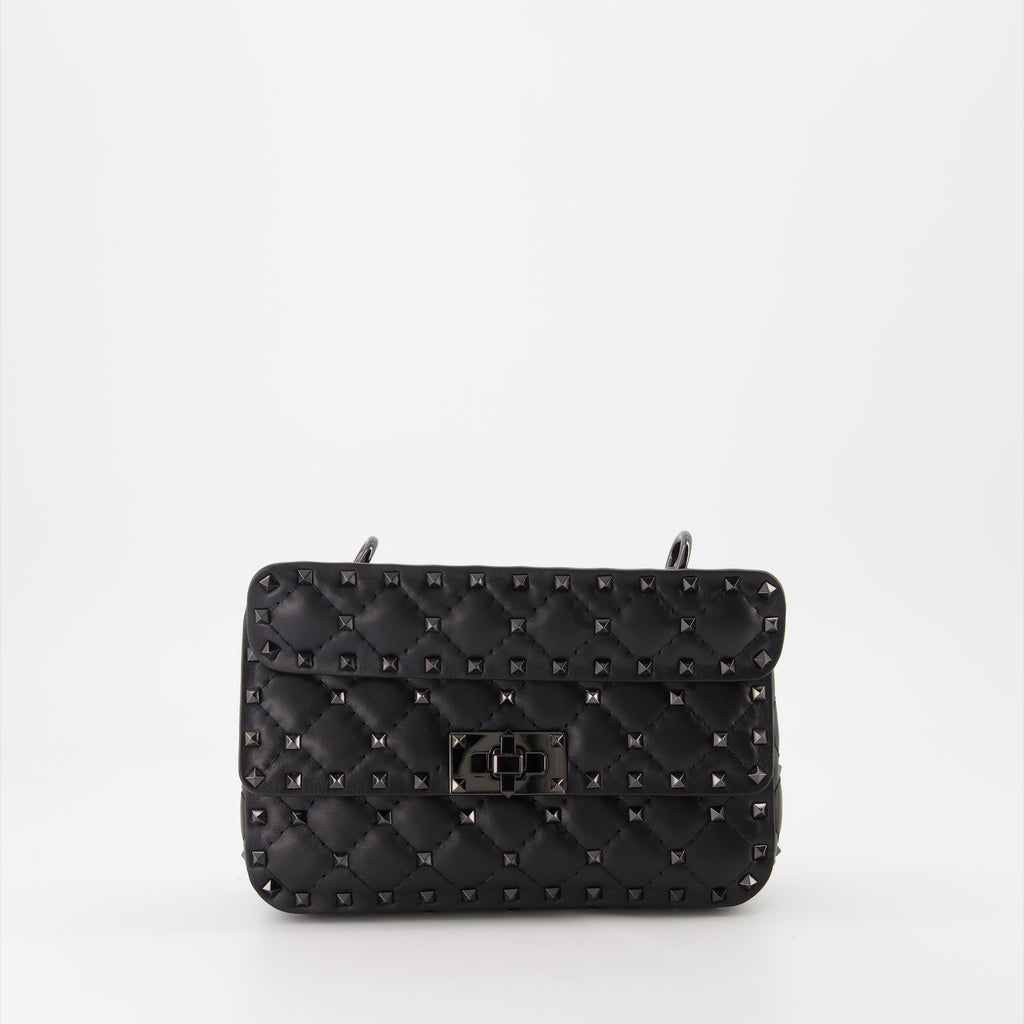 Handtaschen und schultertaschen Sac Rockstud Spike Valentino Garavani Schwarz Femme