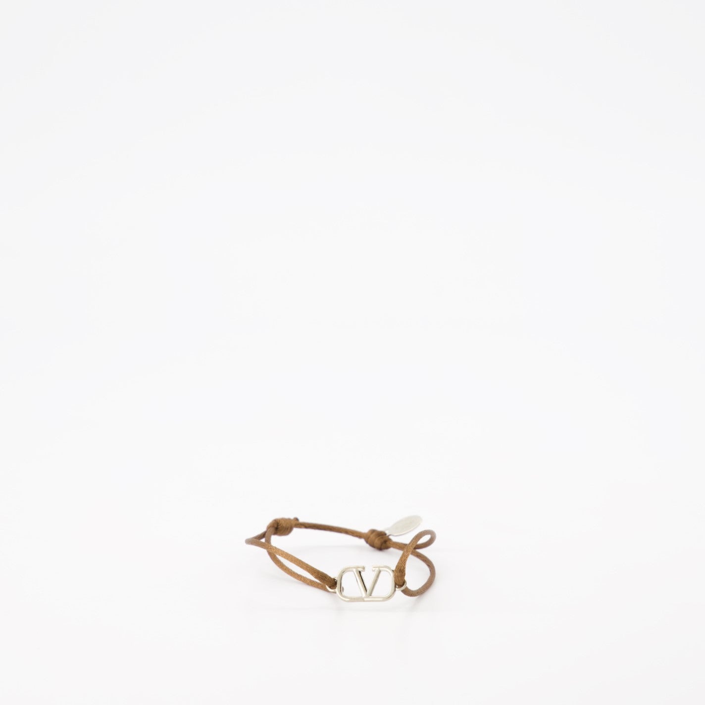 Bijoux Bracelet VLogo en coton Valentino Garavani Marron Homme