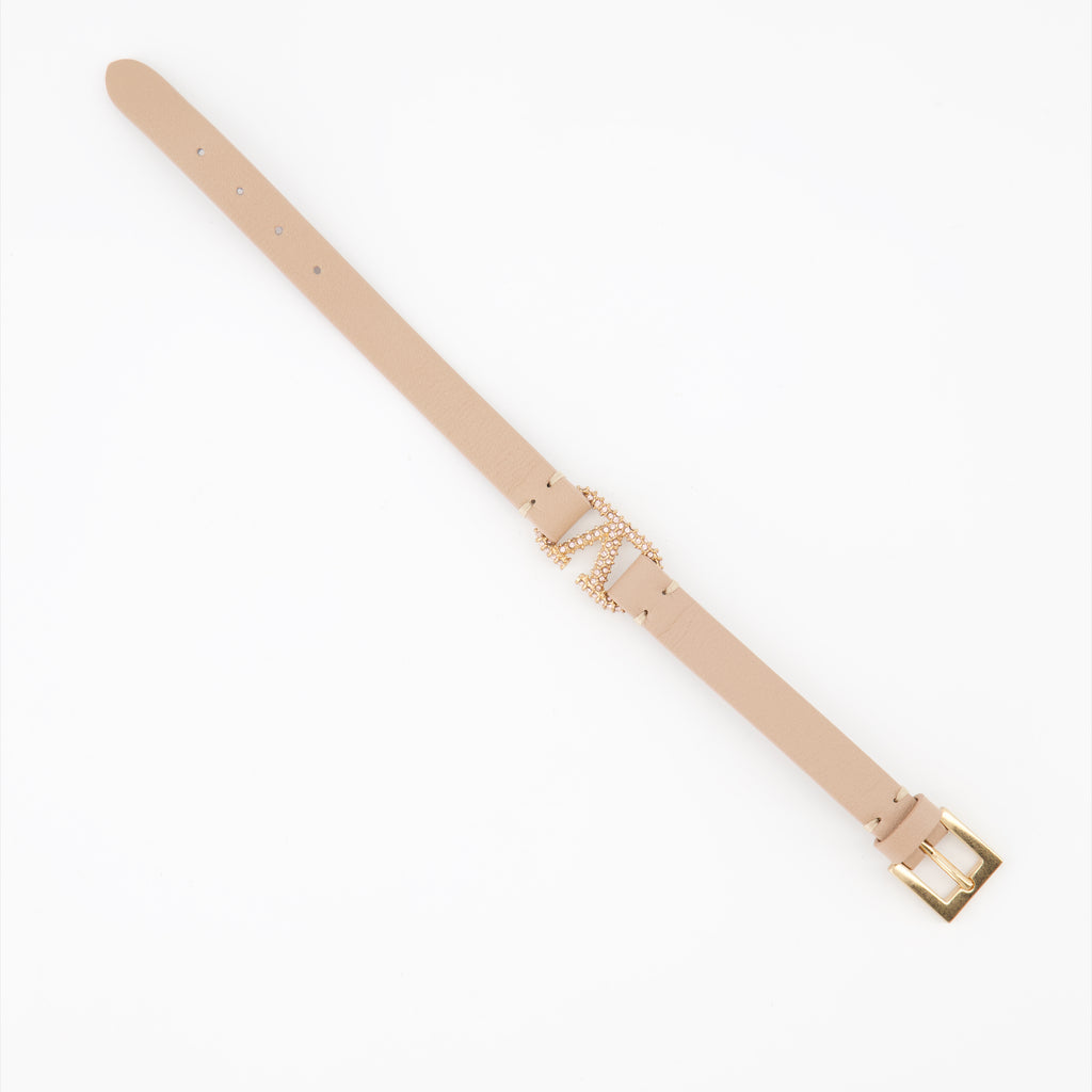 Bijoux Bracelet VLogo Signature cristaux Valentino Garavani Rose Femme