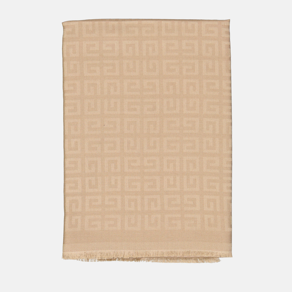 Écharpes, foulards et gants Echarpe Givenchy 4G en soie Givenchy Beige Femme