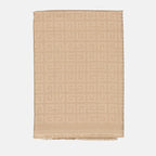Écharpes, foulards et gants Echarpe Givenchy 4G en soie Givenchy Beige Femme
