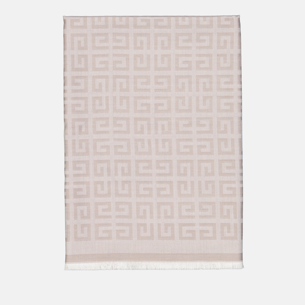Écharpes, foulards et gants Echarpe Givenchy 4G en soie Givenchy Beige Femme