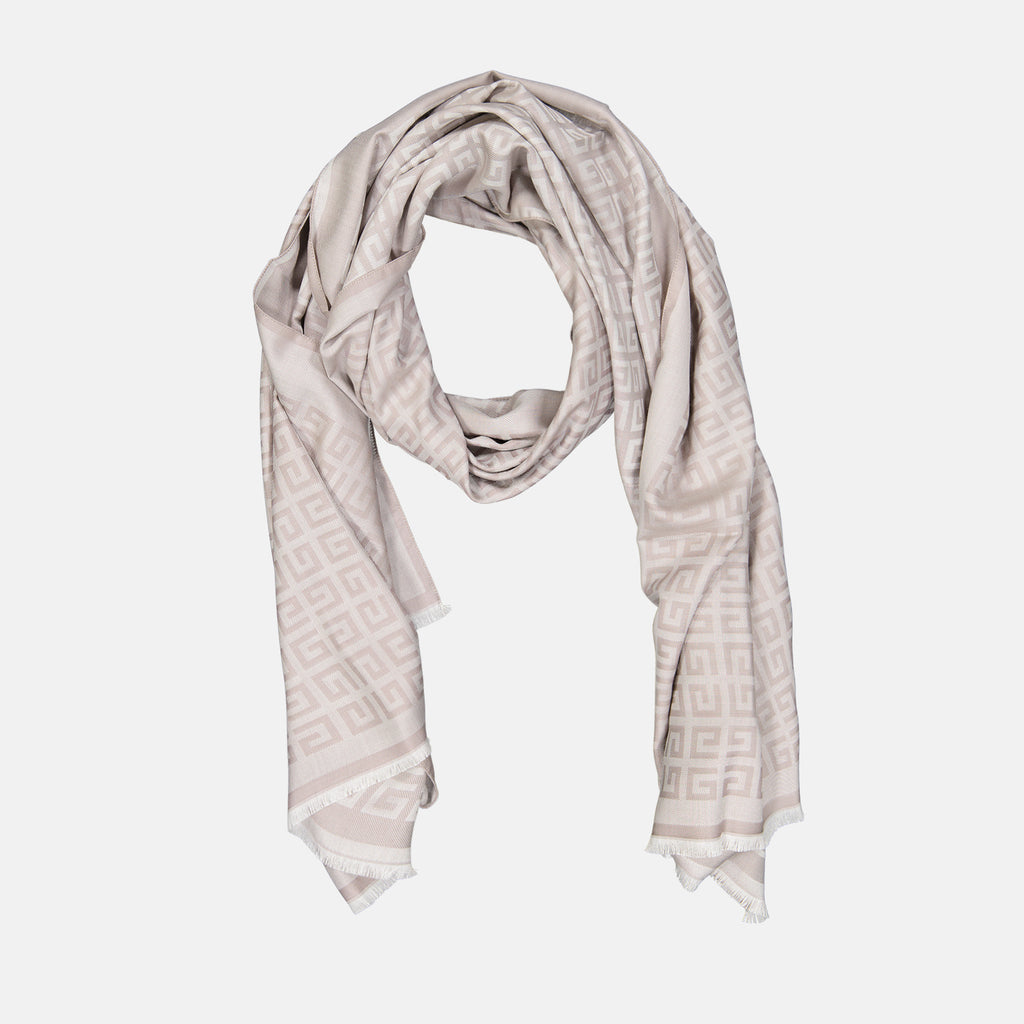 Écharpes, foulards et gants Echarpe Givenchy 4G en soie Givenchy Beige Femme