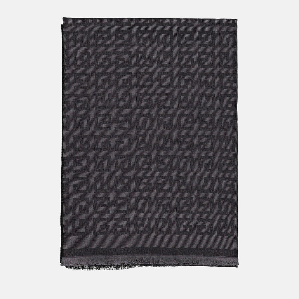 Écharpes, foulards et gants Echarpe Givenchy 4G en soie Givenchy Gris Femme