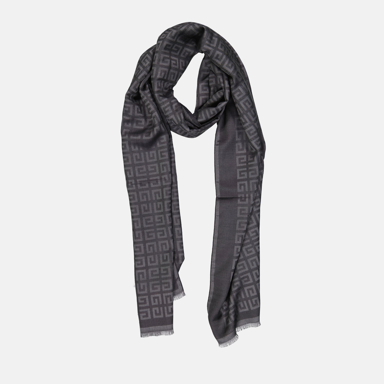 Écharpes, foulards et gants Echarpe Givenchy 4G en soie Givenchy Gris Femme