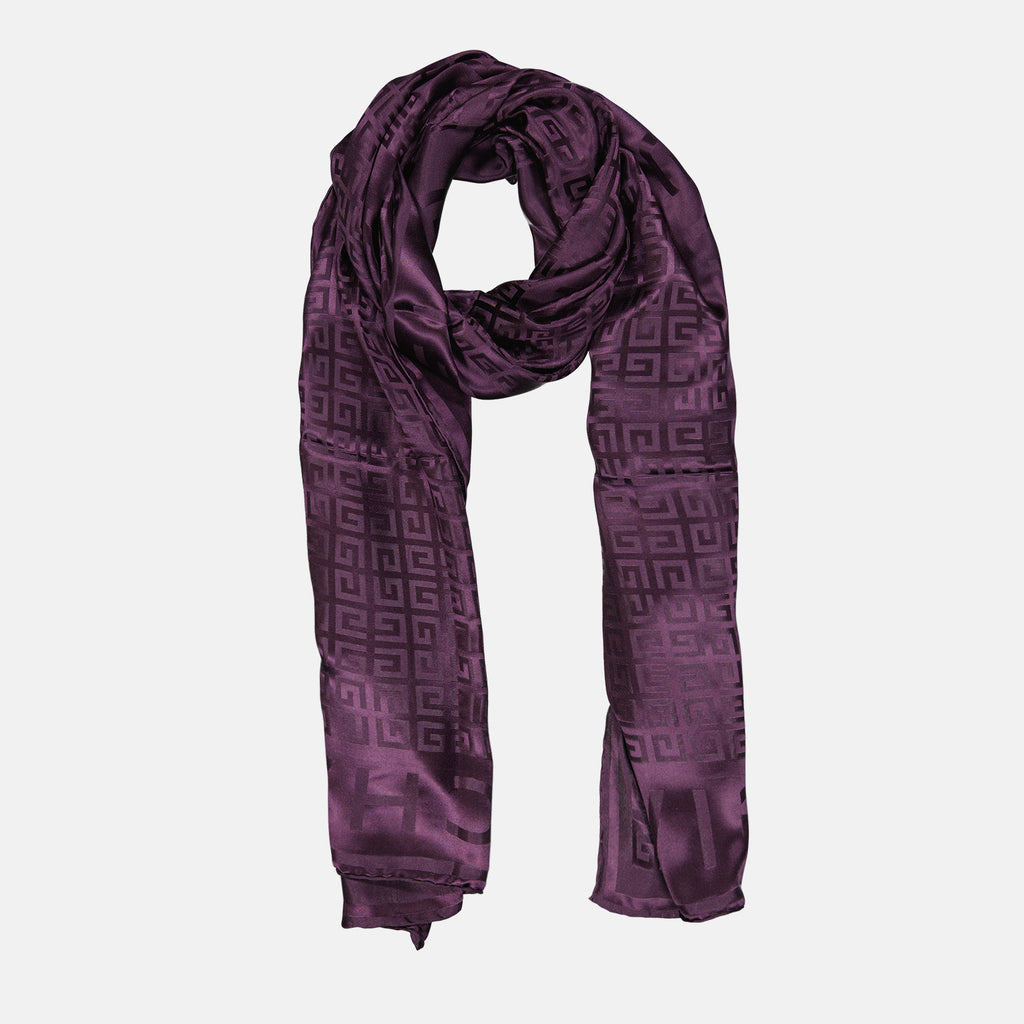 Écharpes, foulards et gants Foulard Givenchy 4G all-over Givenchy Violet Femme
