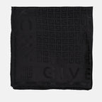 Écharpes, foulards et gants Foulard Givenchy 4G all-over Givenchy Noir Femme