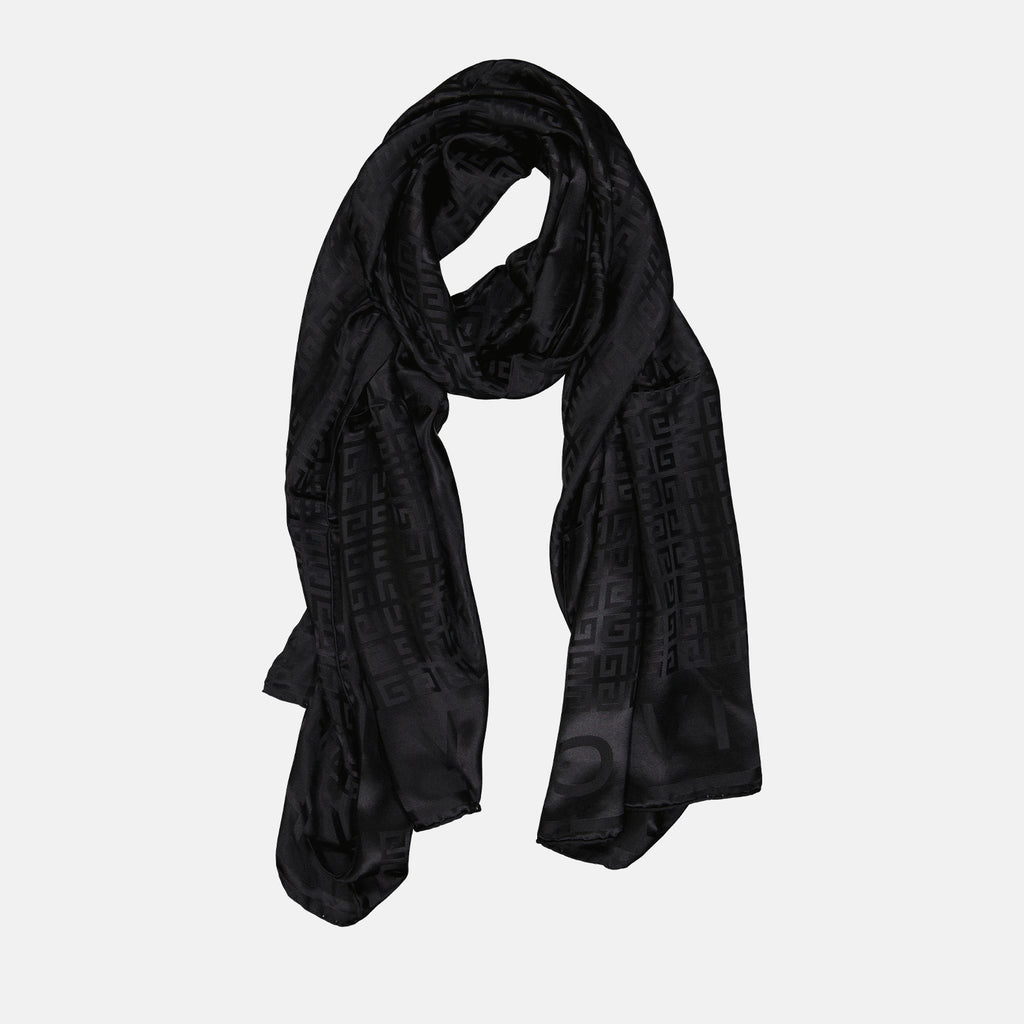 Écharpes, foulards et gants Foulard Givenchy 4G all-over Givenchy Noir Femme