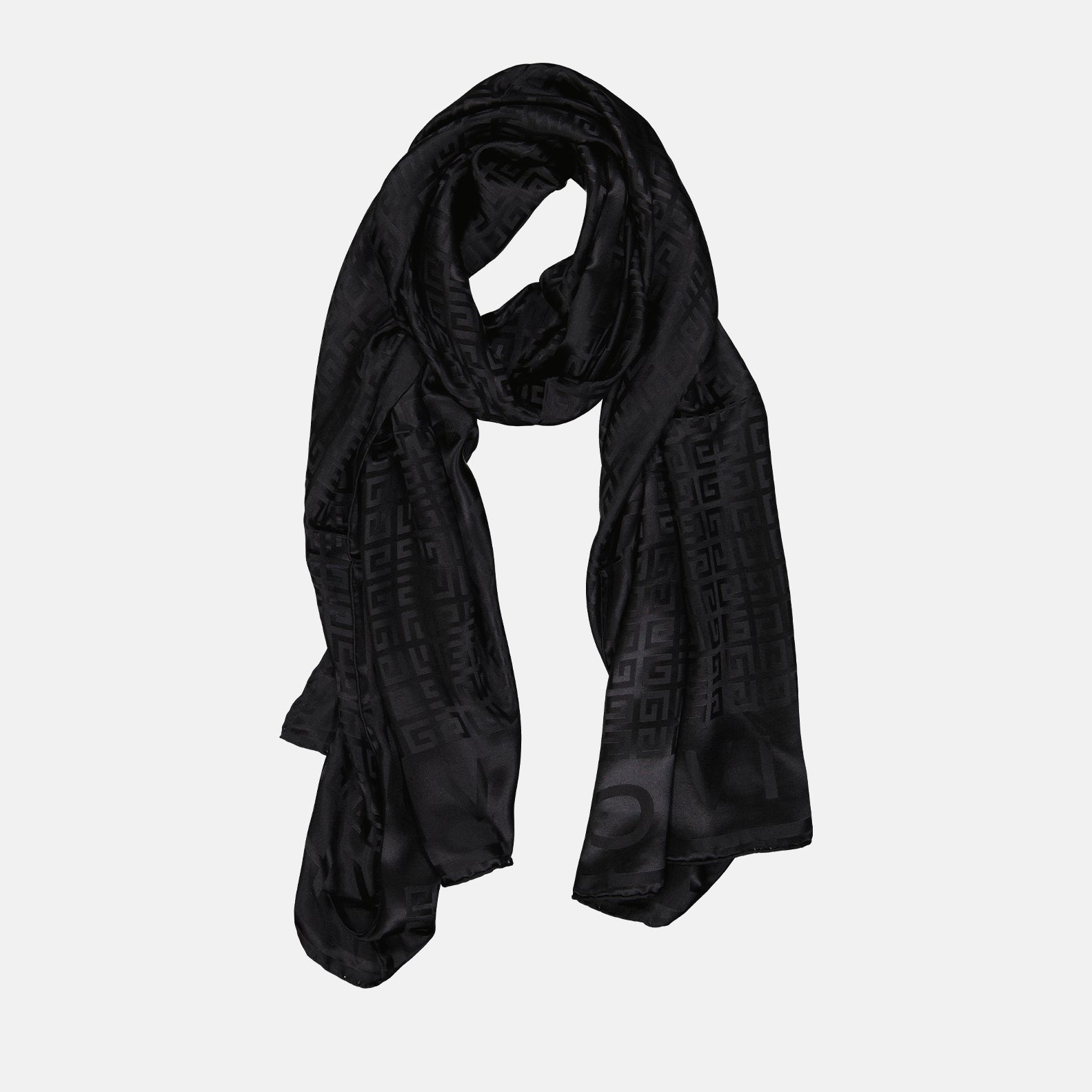 Écharpes, foulards et gants Foulard Givenchy 4G all-over Givenchy Noir Femme