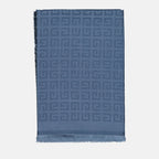 Écharpes, foulards et gants Echarpe Givenchy 4G en soie Givenchy Bleu Femme
