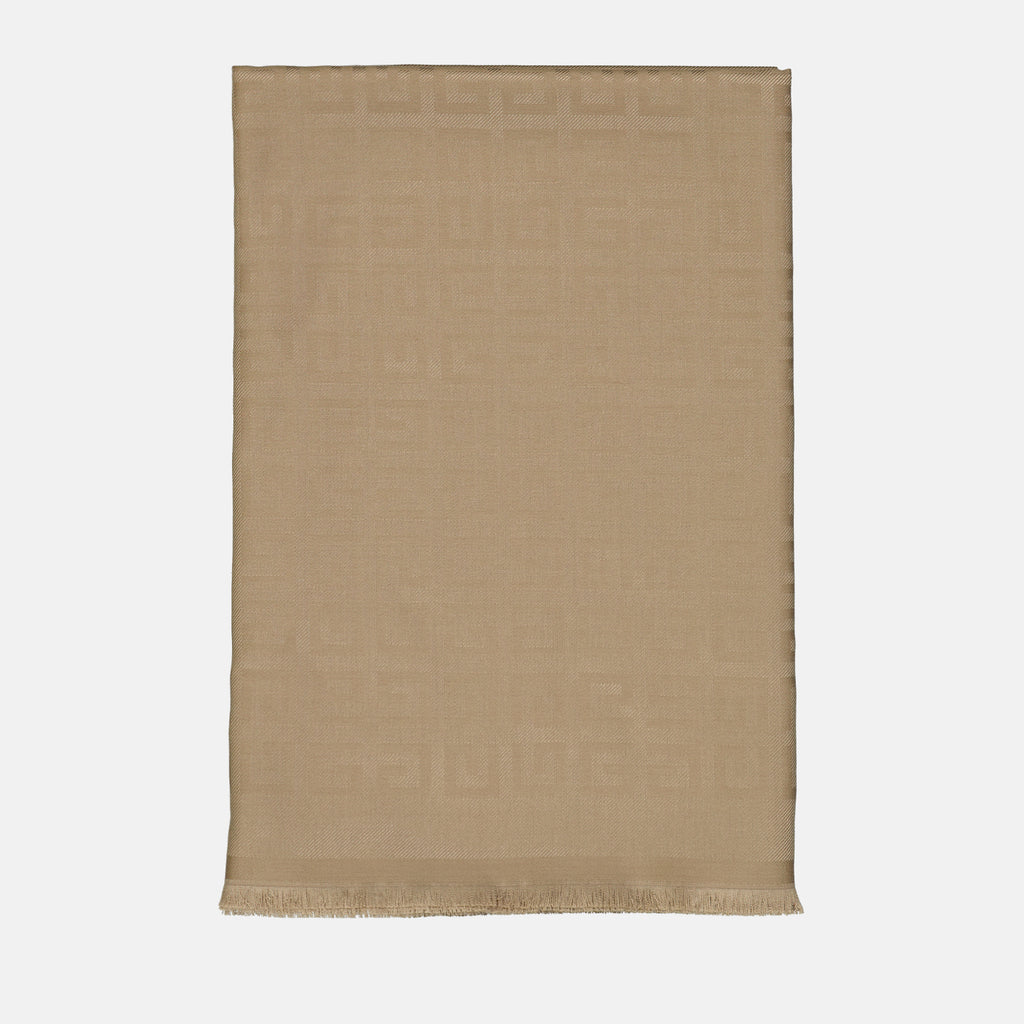 Écharpes, foulards et gants Echarpe en soie et laine Givenchy Beige Femme