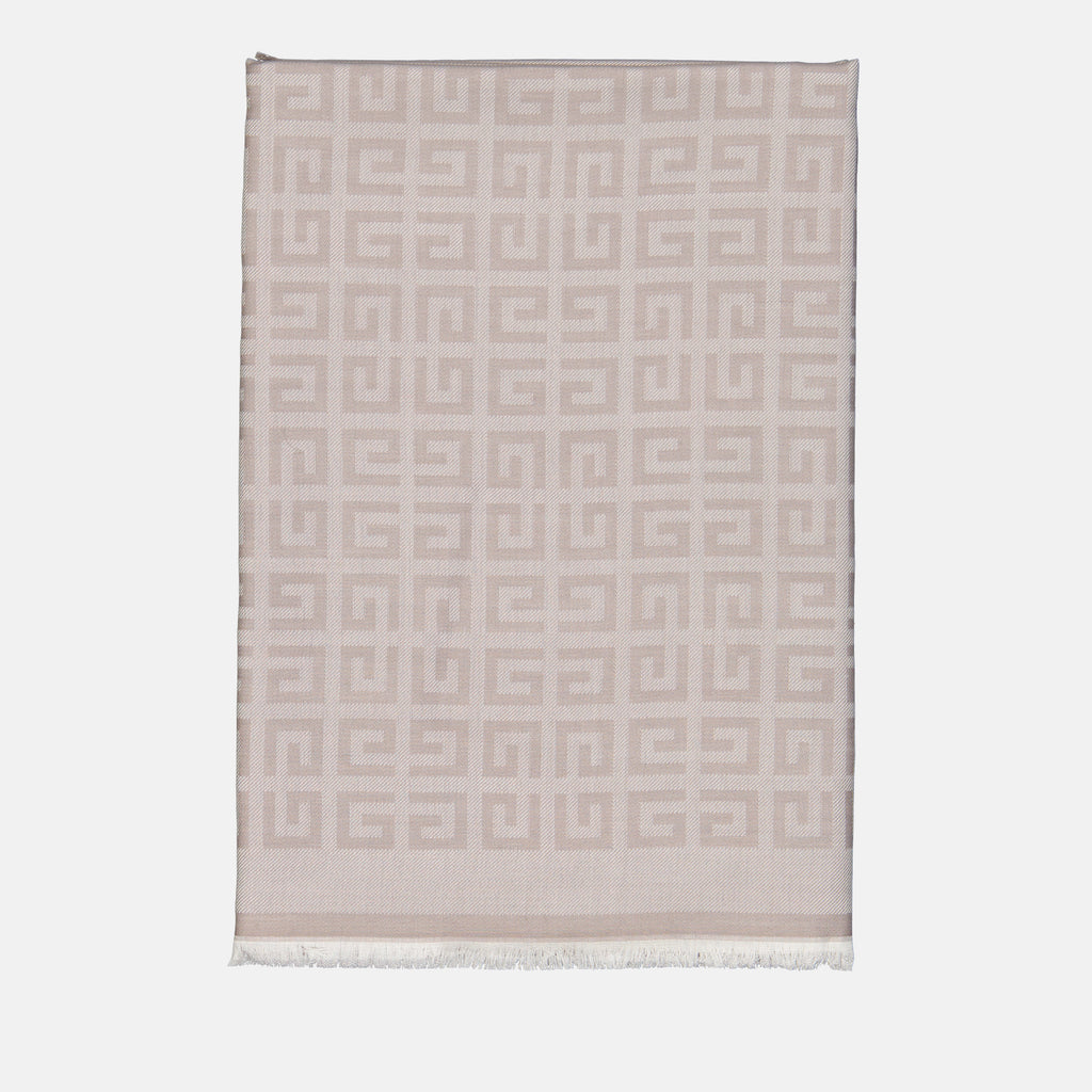 Écharpes, foulards et gants Echarpe Givenchy 4G en soie Givenchy Beige Femme
