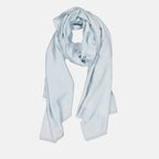 Écharpes, foulards et gants Echarpe en soie et laine Givenchy Bleu Unisexe