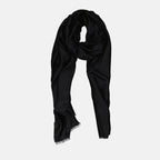 Écharpes, foulards et gants Echarpe en soie et laine Givenchy Noir Unisexe