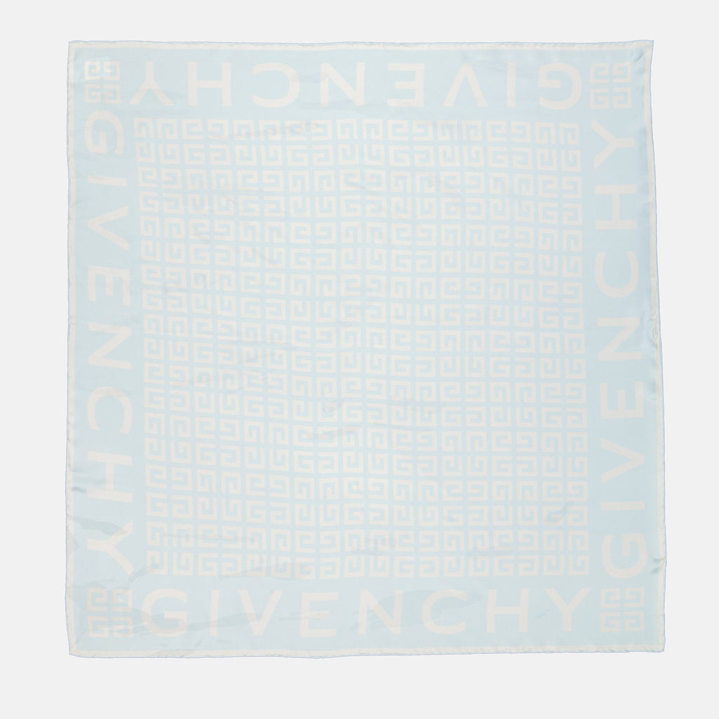 Écharpes, foulards et gants Carré de soie 4G Givenchy Bleu Femme