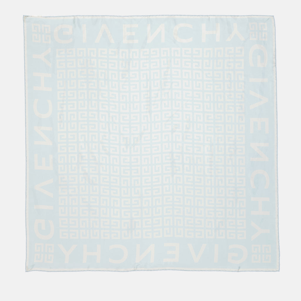 Écharpes, foulards et gants Carré de soie 4G Givenchy Bleu Femme