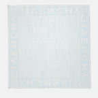 Écharpes, foulards et gants Carré de soie 4G Givenchy Bleu Femme