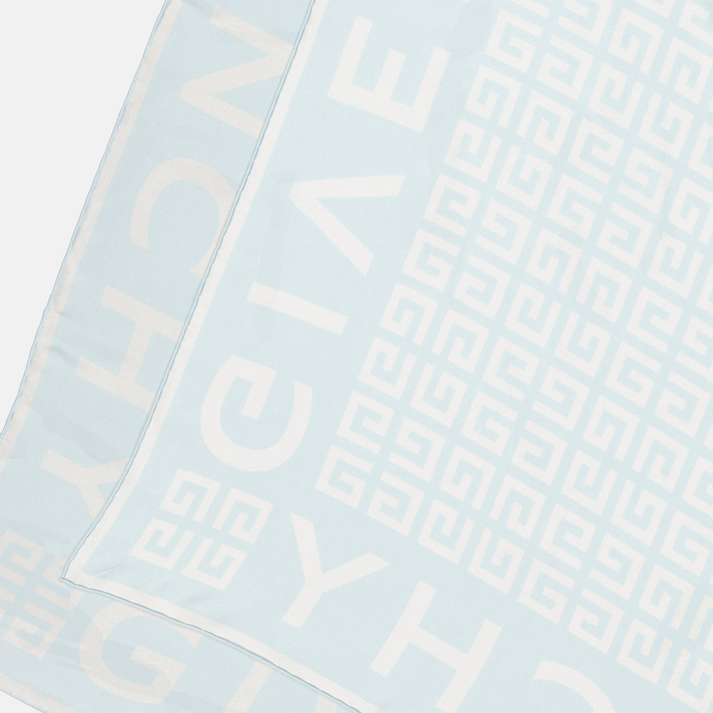 Écharpes, foulards et gants Carré de soie 4G Givenchy Bleu Femme