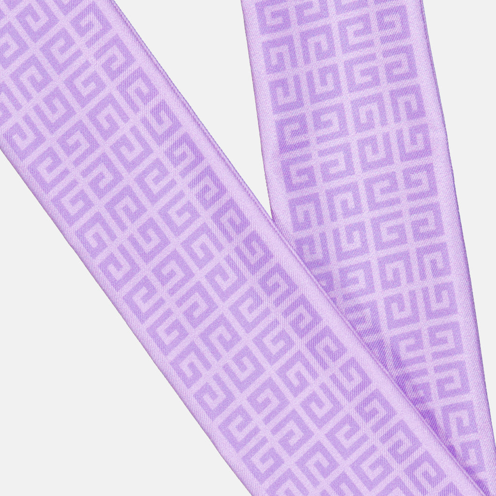 Écharpes, foulards et gants Bandeau 4G en soie Givenchy Violet Femme