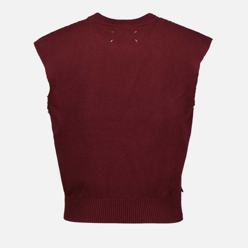 Maglieria Pull décortiqué Maison Margiela Bordeaux Homme