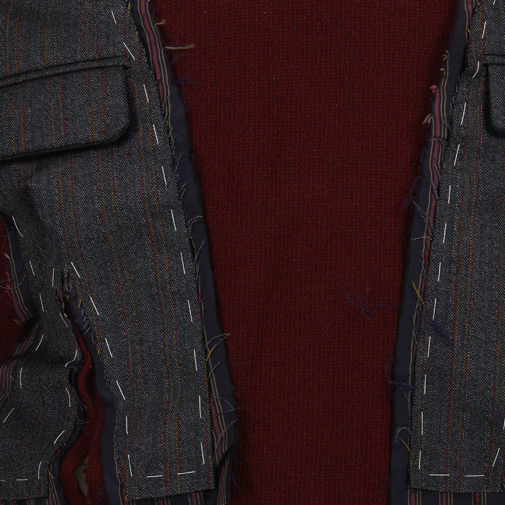 Maglieria Pull décortiqué Maison Margiela Bordeaux Homme