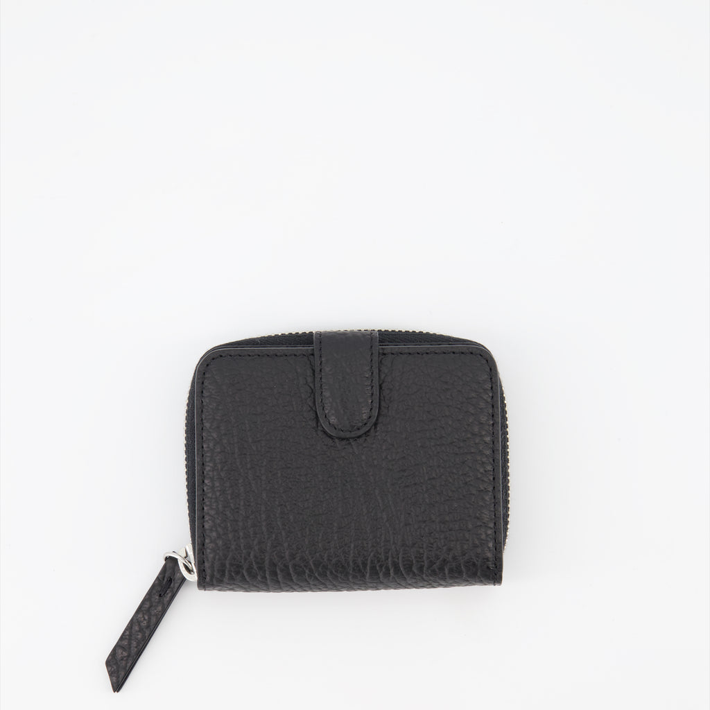 Kleine lederwaren Portefeuille Four Stitches Maison Margiela Schwarz Unisex