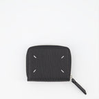Kleine lederwaren Portefeuille Four Stitches Maison Margiela Schwarz Unisex