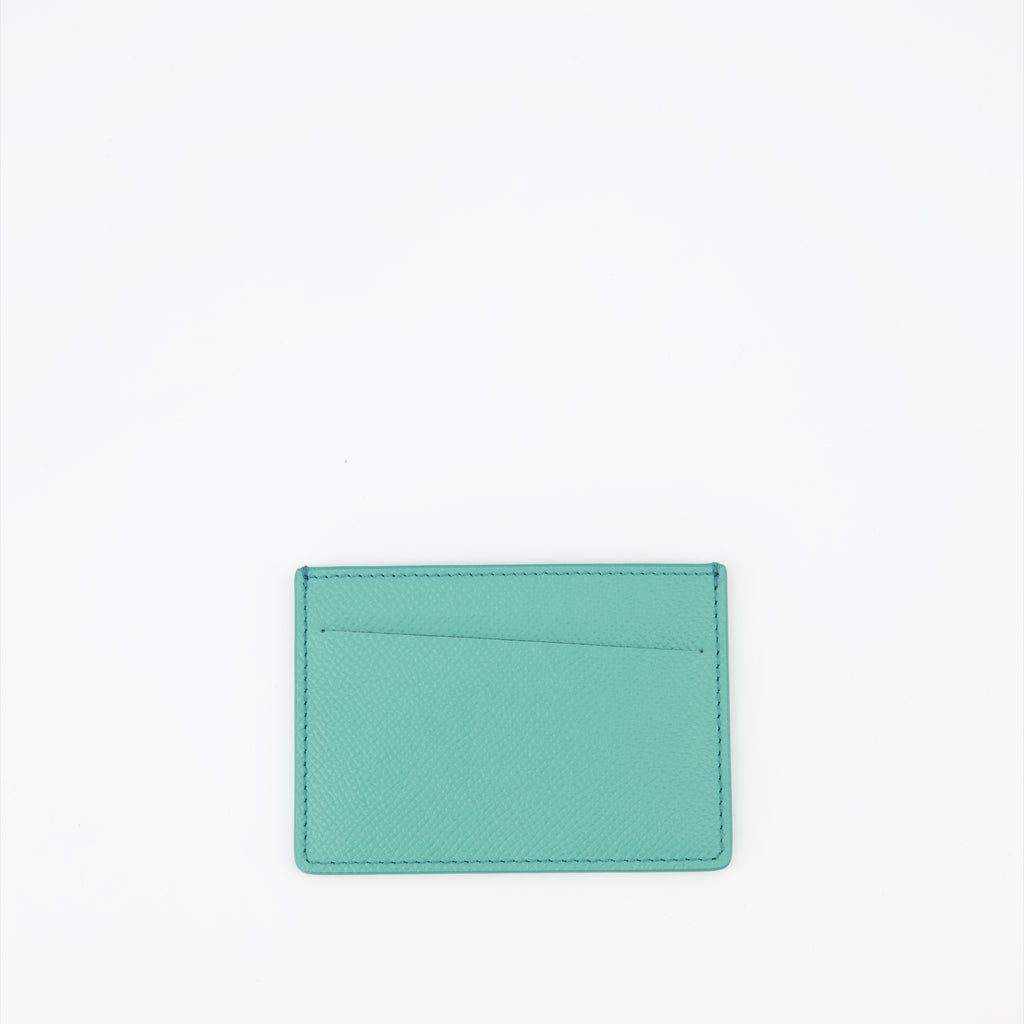 スモールレザーグッズ フォーステッチカードホルダー Maison Margiela 緑 ユニセックス