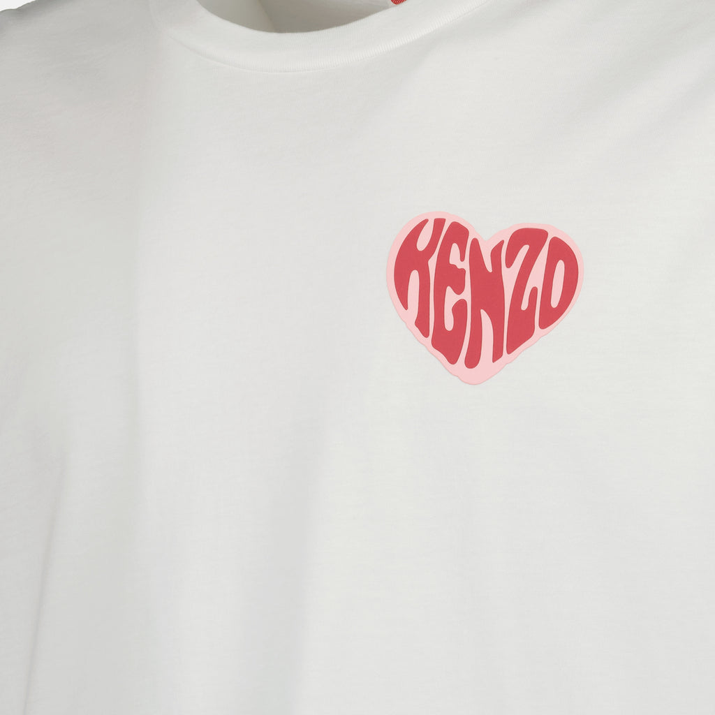 Camisetas T-shirt Kenzo coeur Kenzo Branco Homme