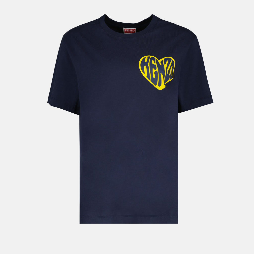 T-Shirts T-shirt Kenzo coeur Kenzo Blau Femme
