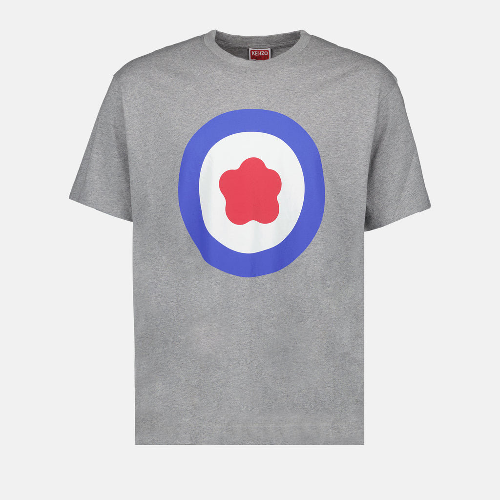 Camisetas T-shirt oversize Kenzo Target Kenzo Gris Homme