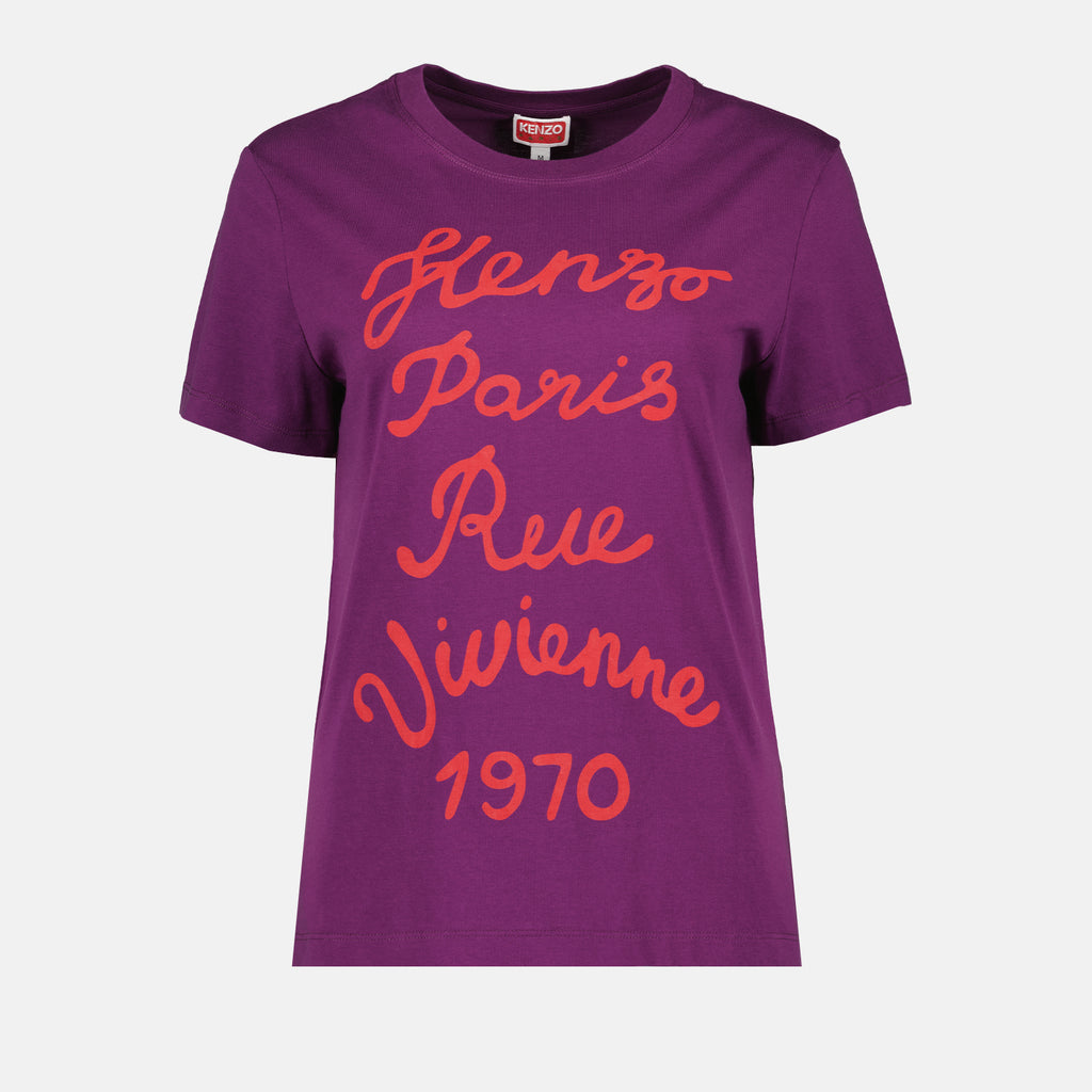 티셔츠 T-shirt Rue Vivienne 1970 Kenzo 보라 Femme