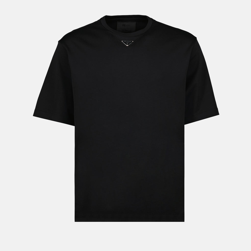 T-shirts T-shirt à logo Prada Noir Homme