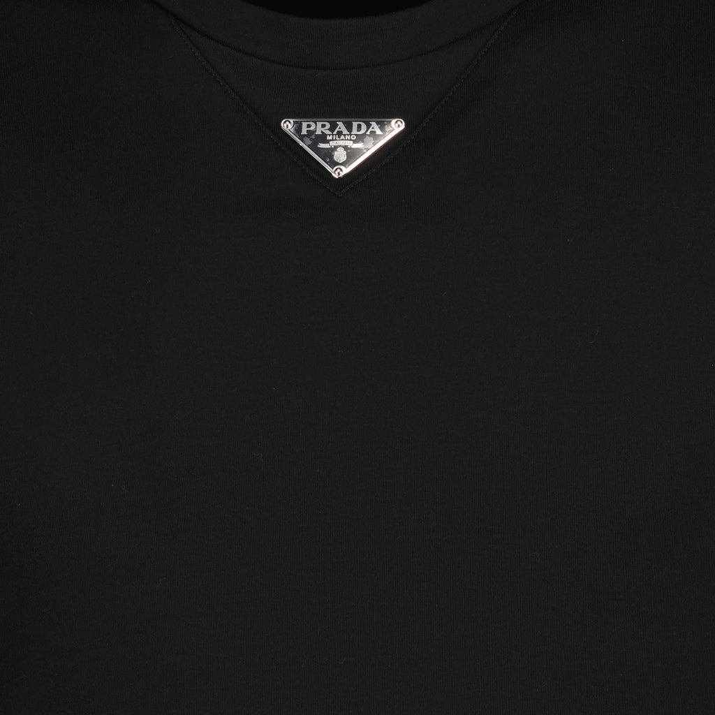 T-shirts T-shirt à logo Prada Noir Homme